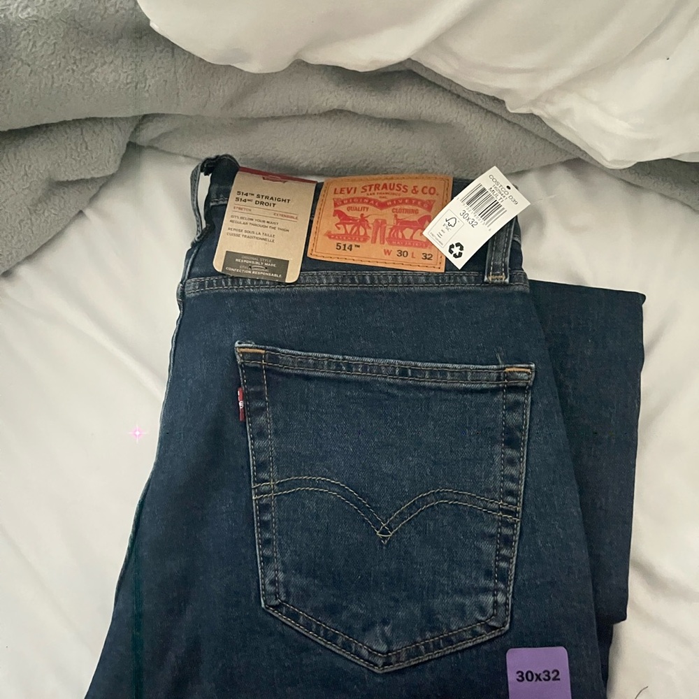 Levi's Men's Dark Blue Straight Jeans